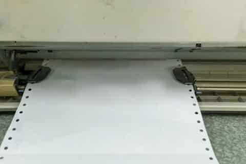 Tips Membuat Efek Cetak Seperti Printer Continuous Form Dot Matrix