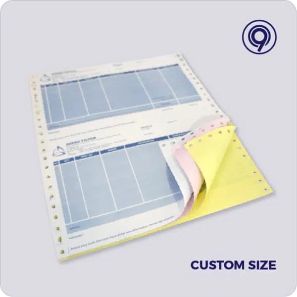 Custom Printed Kertas Continuous Form Officenine