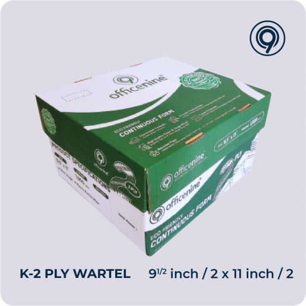 officenine continuous form k-2 ply