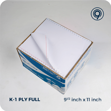 Continuous Form K - 1 Ply Full 9 1/2 inch x 11 inch / 2