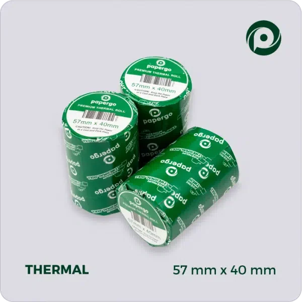 papergo thermal paper 57x40 mm