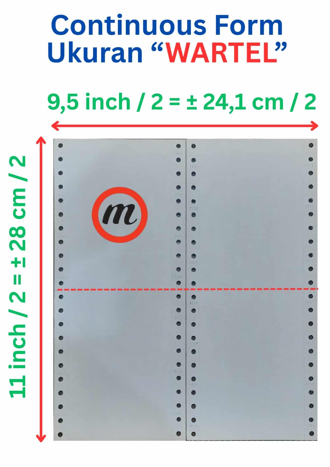 Continuous Form Ukuran Wartel