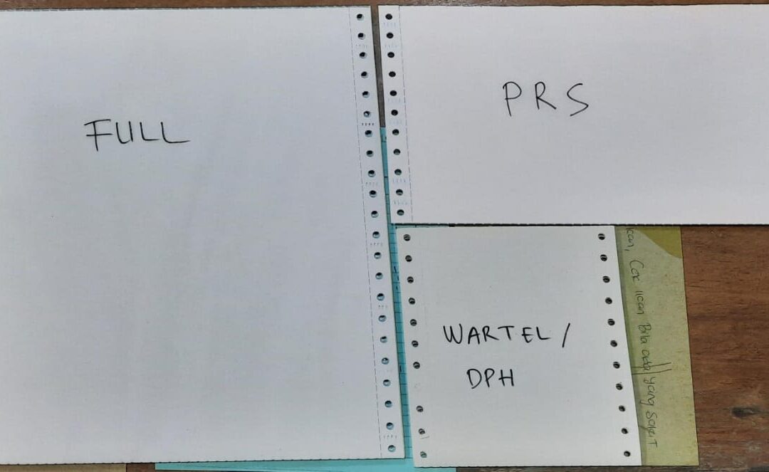Memahami Kertas Ply, Full, PRS, dan Wartal untuk Continuous Form