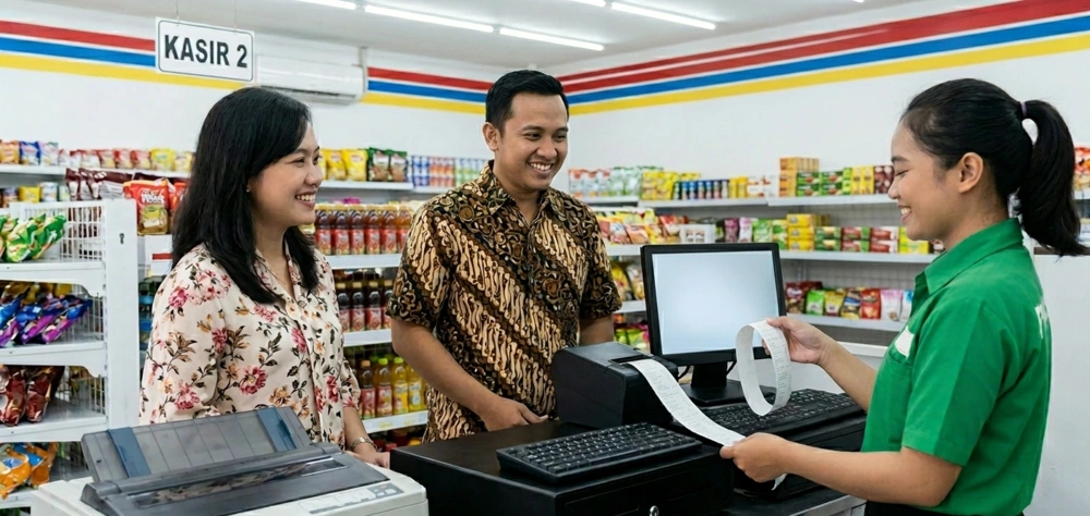 Kertas Thermal hadir di supermarket