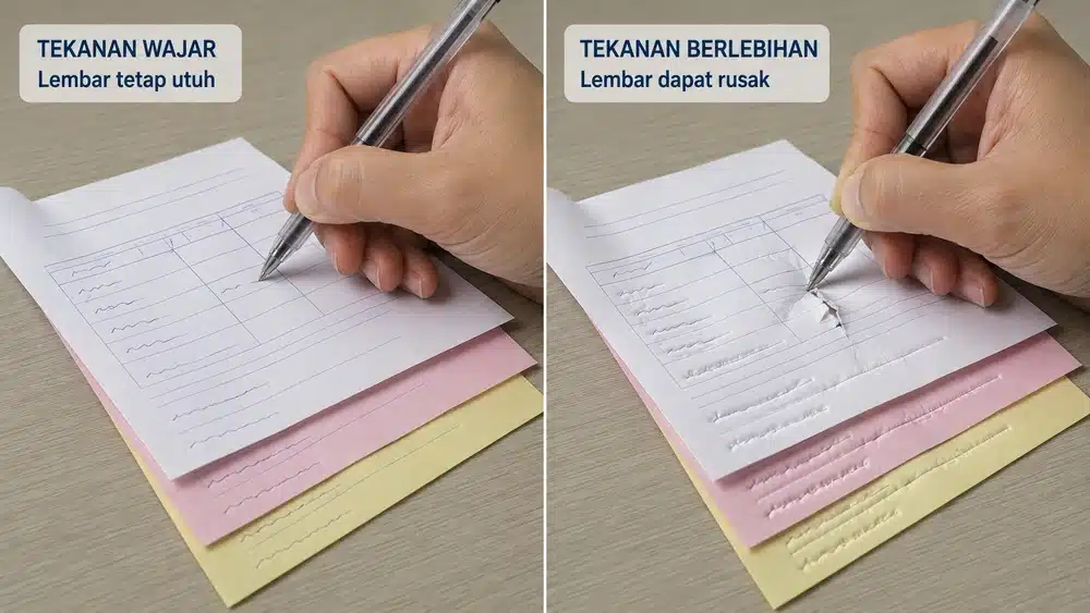Contoh tekanan yang berlebihan